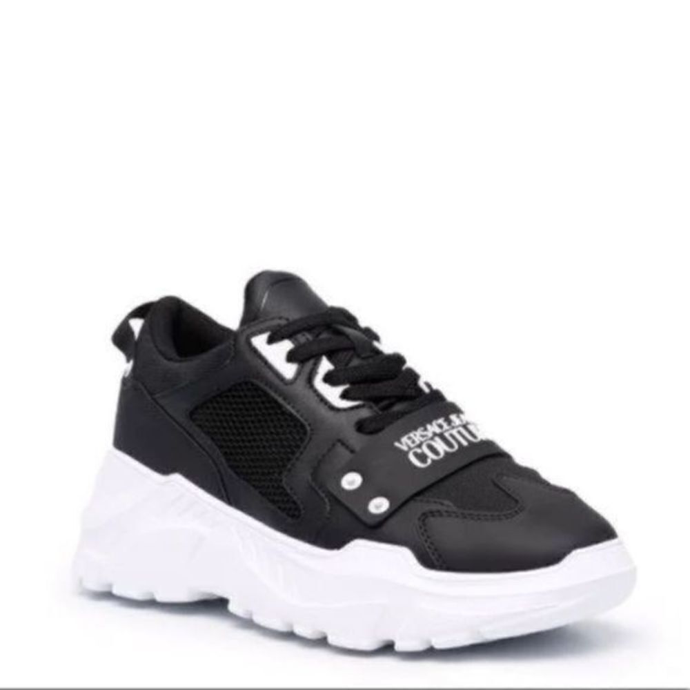 New Versace Jeans Couture chunky Lace-up Sneakers size 10.5 - Picture 4 of 6